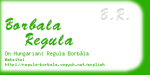 borbala regula business card